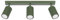 SOLLUX lighting Deckenlampe Deckenleuchte Deckenstrahler Aluminium 3 Flammig 45 x 6,5 x 16,5 cm Karbon Olivgrün