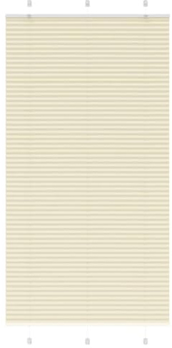 vidaXL Plissee Creme 105x200 cm Stoffbreite 104,4 cm Polyester