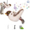 Katzenspielzeug Vogel, Interaktives Katzenspielzeug Echte Flattern & Zwitschern, Katzenspielzeug Selbstbeschäftigung USB Aufladung Mit 3 Modi, Flapping Bird Cat Toy Katzenminze Spielzeug (Spatzen2)