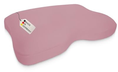 DUKAL | Kissenbezug perfekt passend für Liebscher & Bracht Nackenkissen | 40 x 55 cm | aus hochwertigem DOPPEL-Jersey | 100% Baumwolle | Farbe: Altrosa