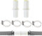 Washing Machine Hose Connector 2pcs Washing Machine Waste Pipe Connector 110810 Leak-Proof Hose to Hoses Joiner with 4 Metal Clamp for Water Waste Management