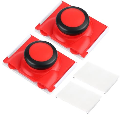 Outil de Coupe Bordure de Peinture,2 Pièces Outil de Peinture Multifonction | Bordures de Peinture avec 2 Tampons de Rechange Outils de Coupe pour Peinture(Rouge)