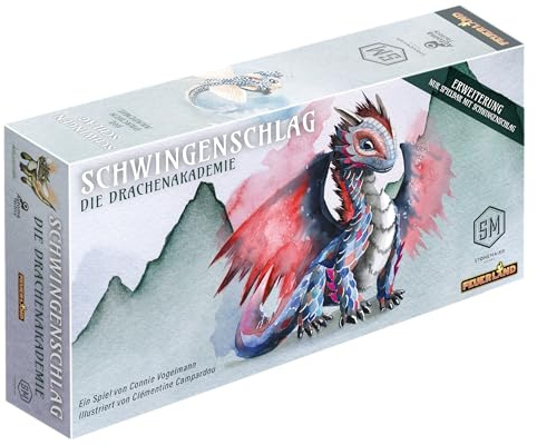 Schwingenschlag - Die Drachenakademie, Grün und Braun | 1. Erweiterung für Schwingenschlag, neue Drachen (unter anderem Zöglinge) und mehr, nur mit Schwingenschlag spielbar
