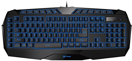 Rapoo VPRO V52 beleuchtete Gaming Tastatur mit programmierbaren Tasten, integriertem Speicher, schwarz