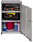 XL Metallschrank in Hellgrau mit 2 höhenverstellbaren Böden. Außenmaß 60 x 44 x 93 cm. Solide Konstruktion, TÜV geprüft.