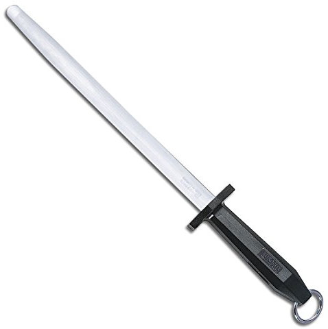 Dick EUROCUT Sharpening Steel 30cm Oval Standard Cut, Black