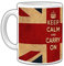 T33 - KEEP CALM and CARRY ON - Bandiera Inglese Inghilterra - Tazza Mug 11OZ con scatola - Idea Regalo per fan