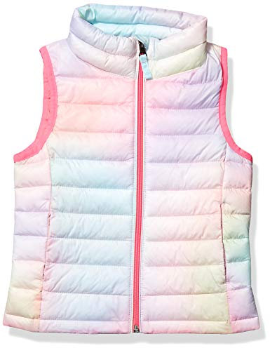 Amazon Essentials Piumino Smanicato Ripiegabile Impermeabile Leggero Bambine e Ragazze, Rosa Sfumature, 9 Anni