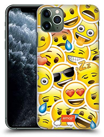 Head Case Designs Officially Licensed emoji® Sticker Smileys Hard Back Case Compatible With Apple iPhone 11 Pro Max