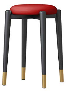 Qiansejiyijiajudengzi Hocker Stapelbare faul Rundbank Küche Barhocker Startseite bardekor Mitte des Jahrhunderts Moderne 30 × 30 × 46cm 5 Choices (Color : C, Size : 30×30×46CM)