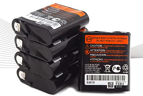 elxjar (5-Pack) 3.6V 1000mAh Rechargeable Batteries Replacement for Motorola 53615 KEBT-071A KEBT-071B KEBT-071C KEBT-071D Talkabout 5950 T4800 T4900 T5000 T5800 T9500R Two-Way Radio