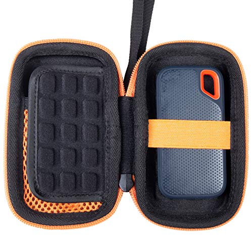 Khanka Tasche für Sandisk Extreme Pro Portable NVMe SSD 500GB 1TB 2TB 4TB Externe Festplatte Case Festplattentasche (Nur Tasche)