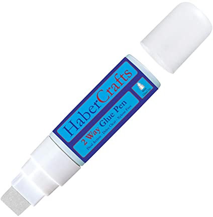 2 Way Glue Pen Permanent & Temporary Adhesive Memory System Dual Action Clear Dry Two Way Glue for Crafts Card Making Scrapbooking Balloons Glitter Embellishment (8mm Chisel Tip - 3 Pens)