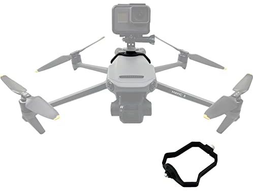 Hensych Extended Upper Mount Bracket Extension Holder Stand for Mavic 3/3 Cine Drone Compatible for Go-pro/Insta360 Series/Osmo Action/Action 2 etc Sports Camera
