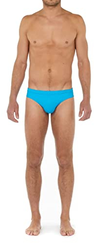 HOM Herren Sea Life Badehose Swim Briefs, türkis, XL