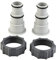 NC Lot de 2 adaptateurs de Tuyau pour Tuyau de Rechange Intex A avec Collier pour Pompes de Connexion filetées, Gris