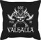 Shirtracer Kissen 50x50 - Wikinger & Walhalla - See You in Valhalla - 50 x 50 cm - Schwarz - Vikings Skull mit füllung vikinger Viking männerkissen Wikinger&Walhalla Totenkopf sofakissen