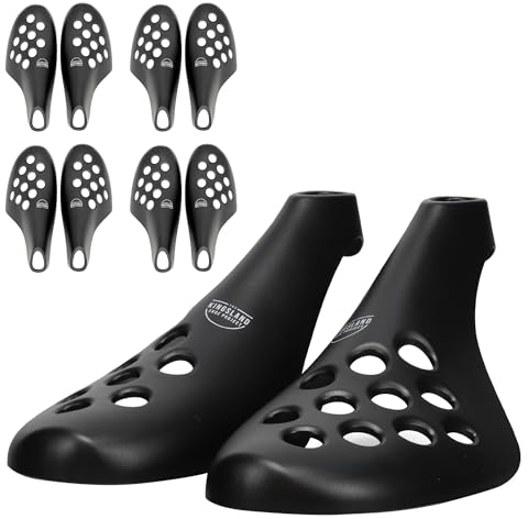 Fresh Flow Shoe Trees for Boots, Shoes & Sneakers | Travel Friendly & Light Weight Premium Plastic Shoe Tree | Shoe Care Products For Men & Women | Pack of 10 - Medium