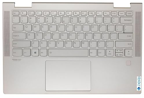 Ersatz-Obergehäuse-Handballenauflage mit Hintergrundbeleuchtung für Lenovo Yoga C740-14IML C740-14 Laptop-Touchpad, obere Abdeckung, 5CB0U43990 Mica