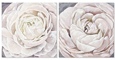 DKD Home Decor Blume (2 Stück) (80 x 3 x 80 cm) (Referenz: S3013604)