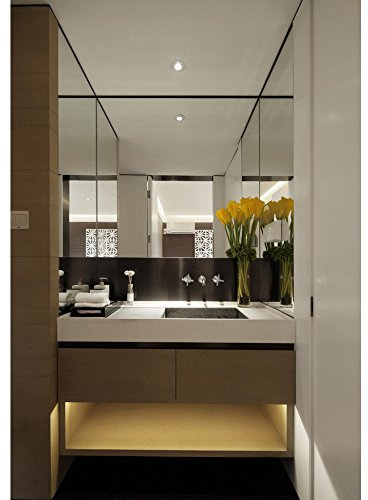 NCC-Licht LED Möbeleinbauleuchte Downlight 6W direkt an 230V 35° kaltweiß Tageslicht 6500K 450lm Ø82mm