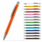 #teamludorf OMEGA Metall Kugelschreiber mit gummierter Oberfläche - Stift in 14 Farben erhältlich - hochwertig und stabil (Orange, 10)