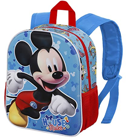 Disney Micky Maus House-Kleiner 3D Rucksack, Blau