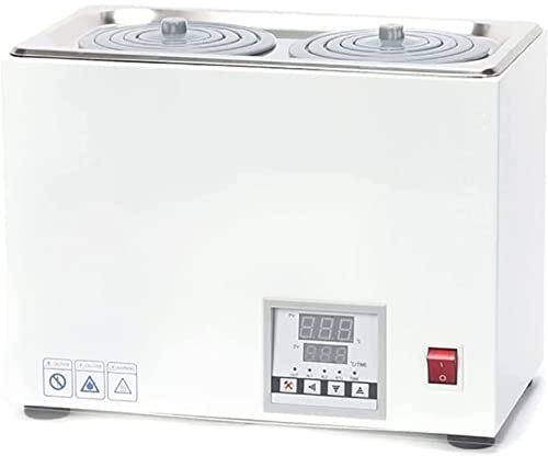 GOVRN 2 Holes Digital Thermostatic Water Bath, Scientific Heating Constant Temperature Water Bath Lab Equipment, RT 5 To 100°C,Increments Of 0.1°C, Timing Function, for Lab, Research Center