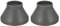 PATIKIL 8 to 4 Duct Reducer Connector, 2 Pack Heating Cooling Ventilation Tube Fire-Resistant Increaser Adapter Pipe Fitting for Vent, Grey 200x110 mm ID