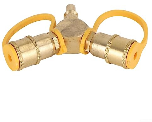 1/4 Zoll RV Propan Quick Connect Y Splitter Adapter für Anhänger RV Schlauch 1 Stück