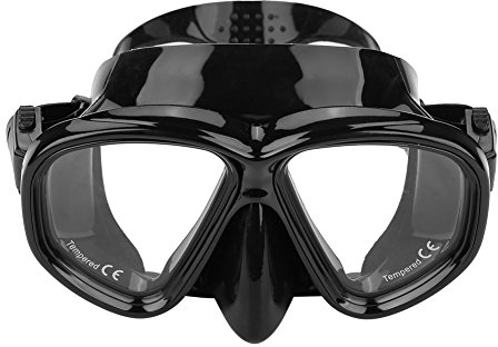 Xnferty Schnorchel-Taucherbrille mit Nasenschutz, Taucherbrille für Erwachsene, Verhindert Beschlagen, Sonnenlichtschutz, Gehärtetes Glas, Große Sicht, Schwimmbrille, Tauchausrüstung