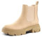 PIZZ ANNU Stivali con Tacco Basso Casual Chelsea Boots Donna Comodi Biker Stivaletti Invernali Eleganti Plateau Nudo EU 38
