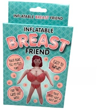 Diabolical Gifts Aufblasbare Brust Freund - Sexgeschenke, Blow Up Sexpuppe, Pussy Penis Geschenke, Sexspielzeug, Unangemessene Geschenke, Brustgeschenke