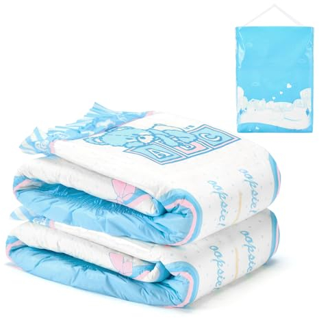 LittleForBig Erwachsenen Gedruckten Windeln 2 Stück Pack 3 Drucke Zufällig Sortiert - Potty Pants (Large 91-116 cm)