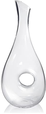 WeeGoo 1.2 L Red Wine Decanter, Thickened Red Wine Carafe, Hand Blown Lead-Free Crystal Glass, Red Wine Decanters Set