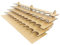 HobbyHold Farbregal Modellbau 46 Löchern - Holz Modellbau Zubehör - Paint Rack Lasergeschnitten 26mm - Paint Station Ideal für Vallejo Farben und Army Painter - Farbständer einfache Montage