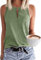 Tanmolo Damen Tank Top Ärmellos Oberteile Sommer Tanktops V-Ausschnitt Blusentop Strand Sexy Vest Top Bluse Hellgrün, M