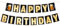 Sumerk Pack of 15 Happy Birthday Banner Girlande Geburtstag Happy Birthday Girlande Gold Geburtstagsbanner Happy Birthday Deko for Junge Frau