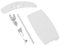 SOS Accessoire Maniglia oblò per Lavatrice 4055087003 AEG, ELECTROLUX