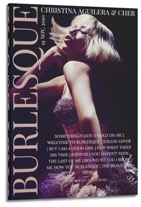 LISHDUNS Burlesque Filmposter, Schlafzimmer, Wohnzimmer, Wanddekoration, Poster, Ästhetik, Art-Deco, 50 x 75 cm, Rahmenstil