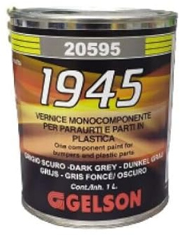 GELSON 1945 - Vernice per Paraurti e Parti in Plastica/Grigio Scuro 20595 1L