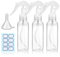 YUXIANLB 3Pcs Small Spray Bottles, Plastic Spray Bottles, Empty Spray Bottle, 100ml Transparent Plastic Spray Bottle for Cleaning Solutions, Plants, Pet, Essential Oils, Hair, Cooking