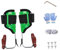 Tree Climbing Spikes Kit,Tree Climbing Tool with Gloves Foot Straps Tree Climbing Gear for Garden Camping Tree Branch Pruning