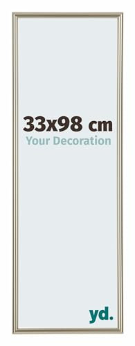 yd. Your Decoration - Puzzlerahmen 33x98 cm - Champagner - Puzzlerahmen 500-1000 Teile - Kunststoff Bilderrahmen - Annecy
