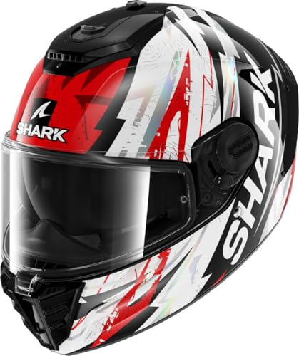 SHARK, Integraler Motorradhelm SPARTAN RS HIBOLT Black Red Chrome KRU, L
