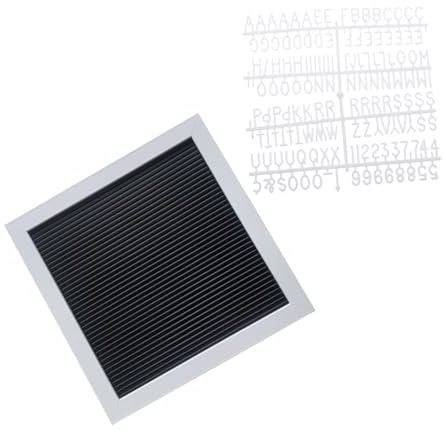 UTHCLO Buchstabentafel Schwarze Wanddekoration Holzrahmen Veränderbare Wörter für und Mädchen