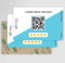 Plakode QR-Code-Karte mit Klebstoff – Sammeln Sie Kundenbewertungen einfach, Visitenkartenformat, ideal für Restaurants und Geschäfte – Google Bewertungen (zwei)