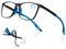 Amorays Lesebrille Herren TR90 Sportliches Design und flexible Blaulichtfilter Lesebrillen，Anti-Müdigkeit Blendfreie Lesehilfe Brille 8090(Blau,+3.50)