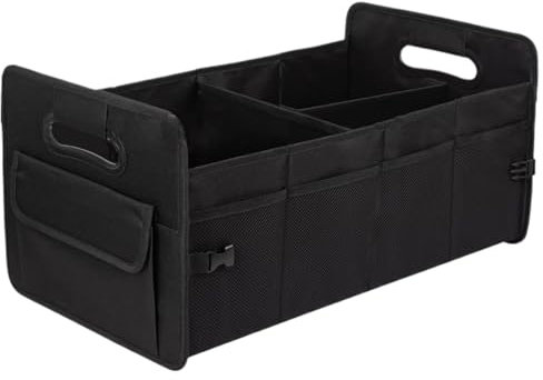 Yianyal Auto Trunk Organizer, Trunk Organizer für SUV,Mehrkompartiment mit großer Kapazitätsspeicherbox mit Griff - Gadgets Automobil -Innensack für Auto SUV Limousine Lkw