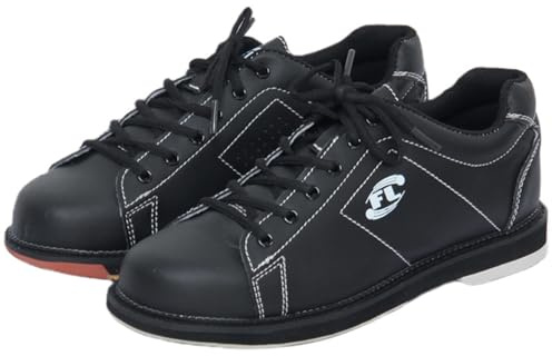 SDEQA Mens Bowling Shoes Lawn Bowl Trainers Garden Leather Bowling Sneakers Lace Up